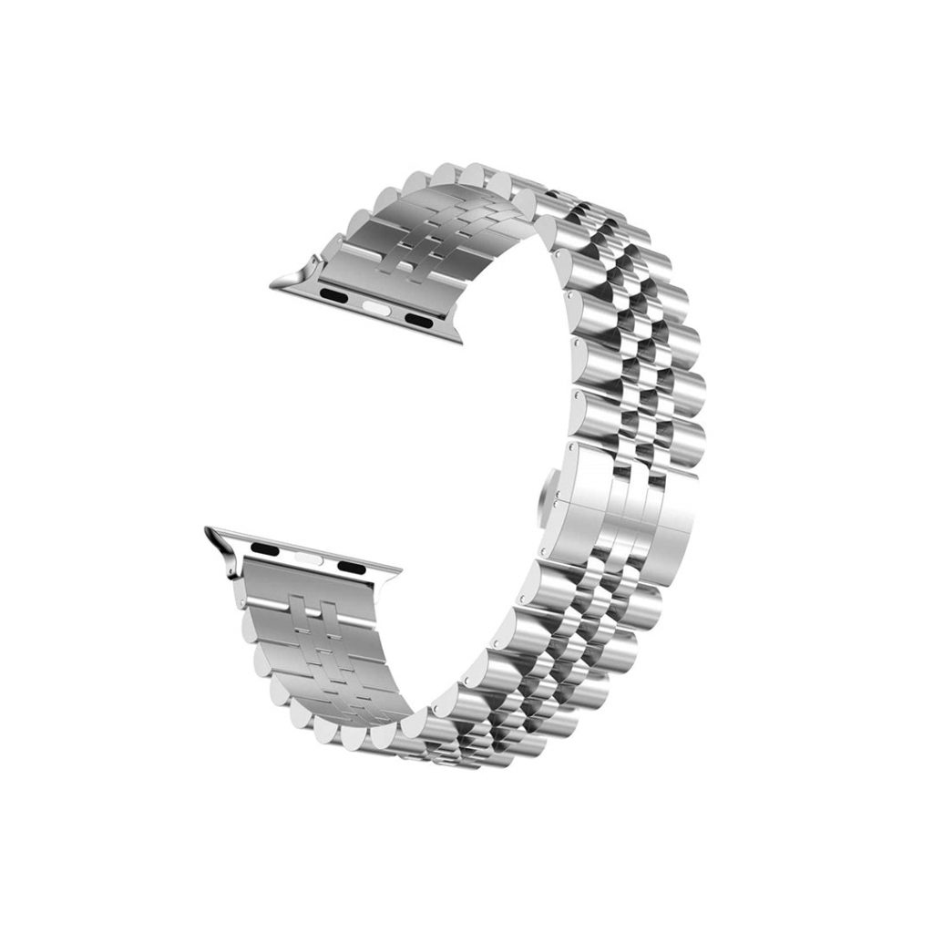 Rollie Silver Apple Watch Band